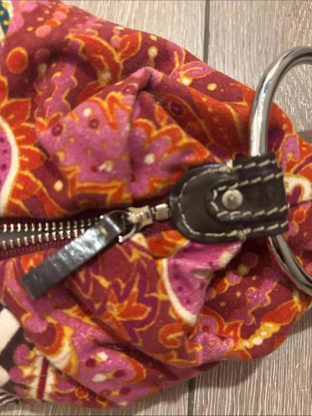 kate spade Floral Ring-Handle Wristlet